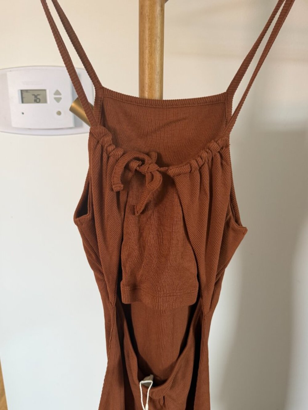 L Space Renata Dress coffee brown medium nwt - Picture 5 of 6